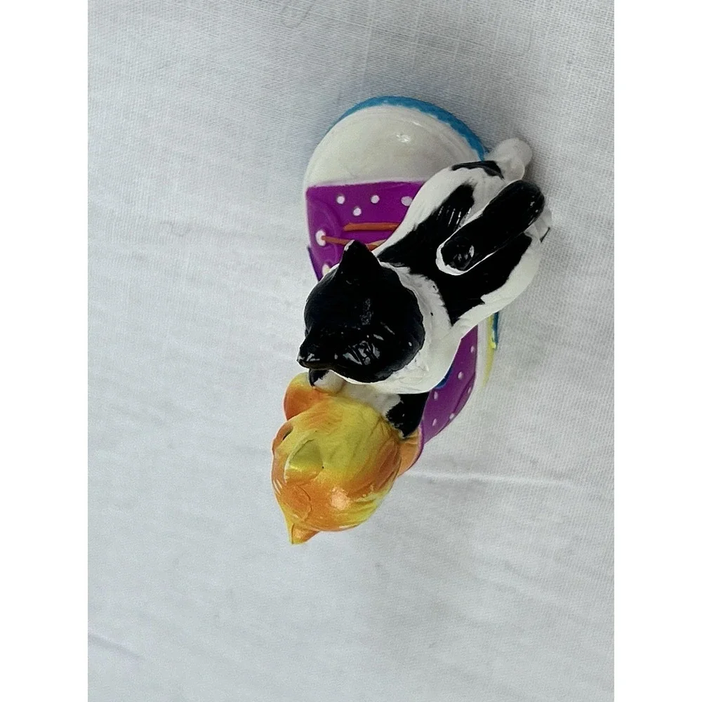Vintage LISA FRANK Cats Figurine Sneaker Kitty Hightop Kittens Shoe 90's